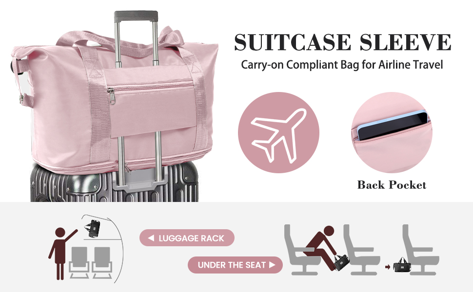 travel duffle bag with wet pocket – waterproof & expandable