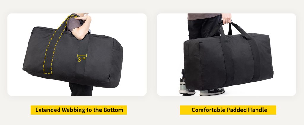 travel duffle bag, large lightweight carry on duffel for travel camping sports gym