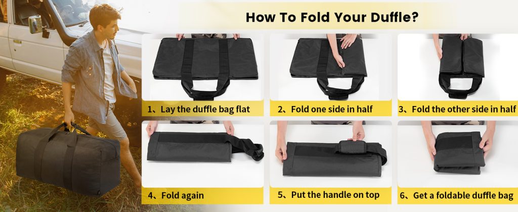 travel duffle bag, large lightweight carry on duffel for travel camping sports gym